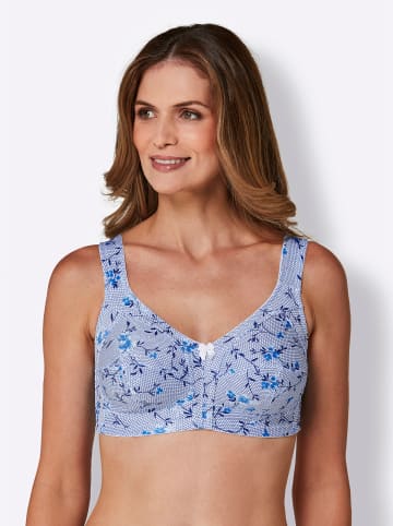 SUSA BH ohne Bügel in weiß-bleu-bedruckt