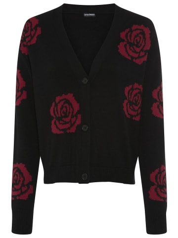 Bruno Banani Cardigan in schwarz-rot