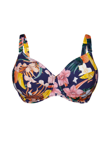 ROSA FAIA Bikini-Top Tropical Sunset in Deep Lagoon