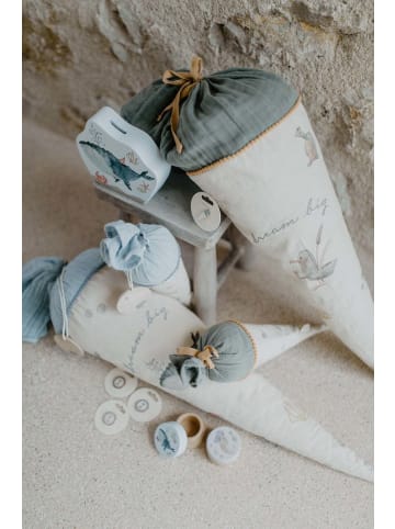 leevje Schultüte groß 'seagull' mit Pappkegel und Füllkissen in multicolored