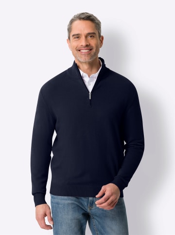 Sieh an! Strickpullover in marine