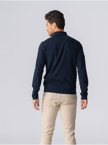 TeeShoppen Pullover Pullover Half in Navy