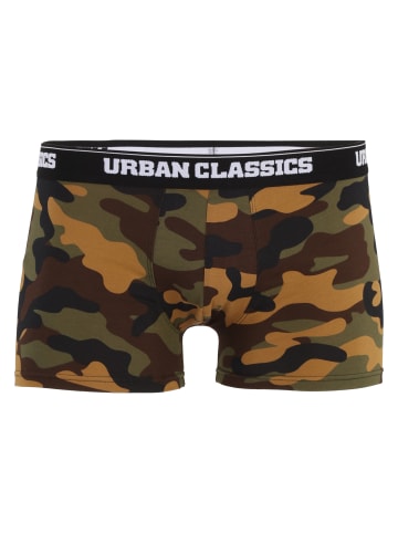 Urban Classics Urban Classics Herren 2-Pack Camo Boxer Shorts in woodcamo + darkcamo
