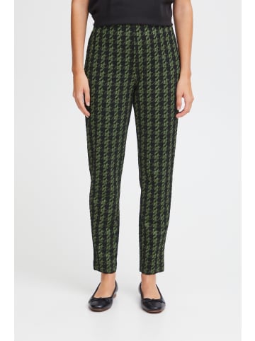 ICHI IHKATE HOUNDSTOOTH PA regular fit in Parrot Green Houndstooth