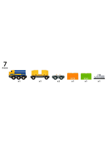 Brio Aktionsspiel BRIO World - Güterzug mit drei Waggons Ab 3 Jahre in bunt