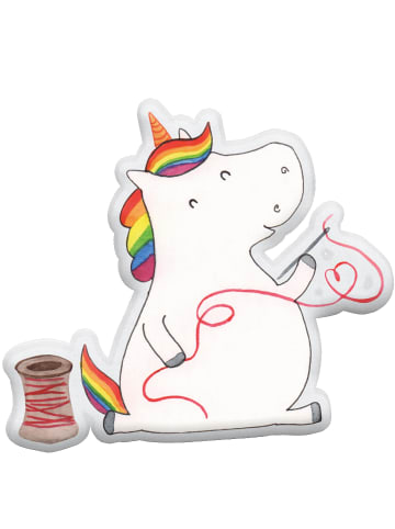 Mr. & Mrs. Panda Dekokissen Einhorn Näherin ohne Spruch in Weiß