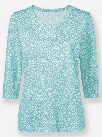 WITT WEIDEN Shirt in weiß-ozean-bedruckt