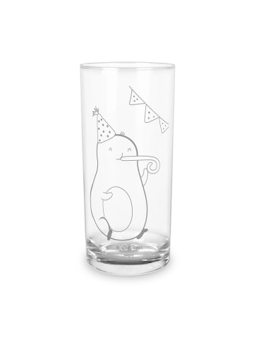 Mr. & Mrs. Panda Wasserglas Avocado Geburtstag ohne Spruch in Transparent