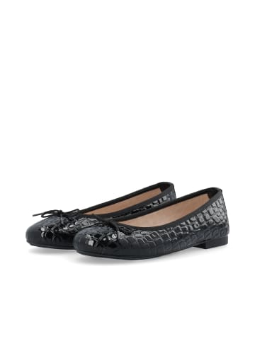 Bianco Ballerinas in BlackCrocoPatent