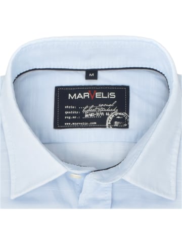 MARVELIS Casual Fit Freizeithemd in Hellblau