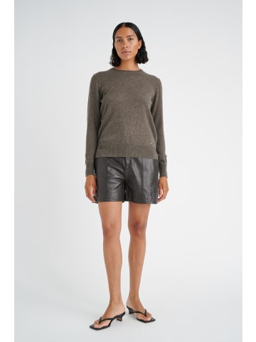 InWear Strickpullover LukkaIW Gerade Passform in Brown Melange
