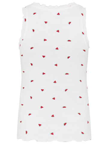 Kangaroos Shirttop in Weiß