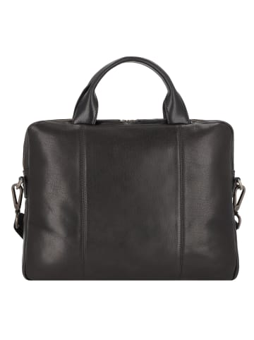 Leonhard Heyden Roma Aktentasche Leder 38 cm Laptopfach in schwarz