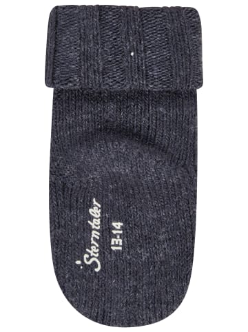 Sterntaler Baby Socken Wolle in blau melange