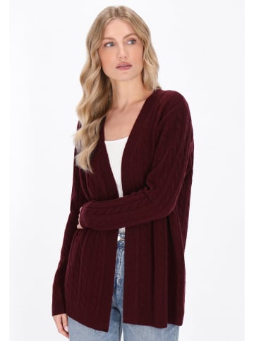 DreiMaster Maritim Women Cardigan in burgundy
