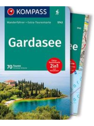 Kompass-Karten KOMPASS Wanderführer Gardasee, 70 Touren | mit Extra-Tourenkarte Maßstab...