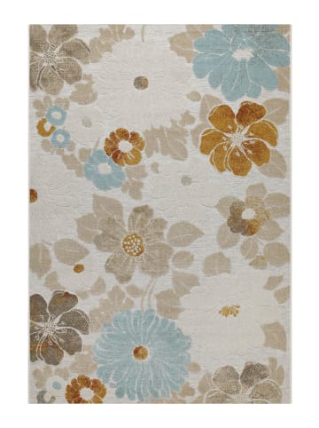 Wecon Home Outdoorteppich "Beach Flower" in Beige/Hellblau/Gelb