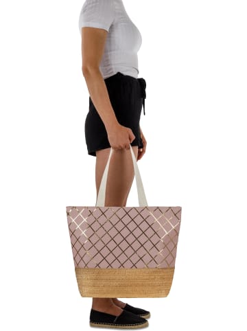 normani Große Strandtasche Kuredu in Rosa