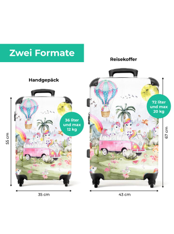 NoBoringSuitCases Suitcase, Handgepäck, Koffer, Trolley, Reisekoffer Einhorn-Illustration