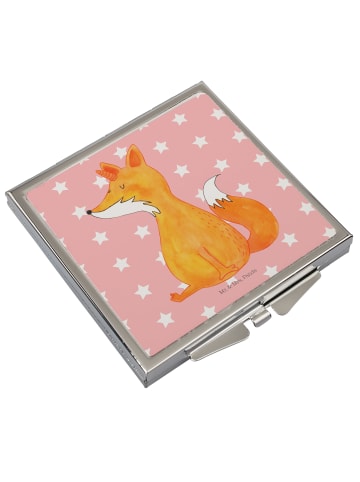 Mr. & Mrs. Panda Schminkspiegel Einhorn Fuchs ohne Spruch in Rot Pastell