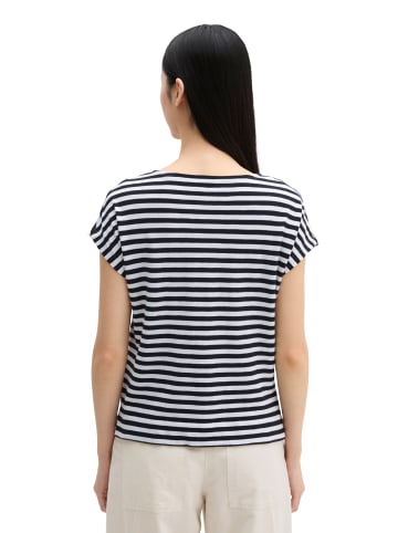 Marc O'Polo Gestreiftes T-Shirt regular in Schwarz
