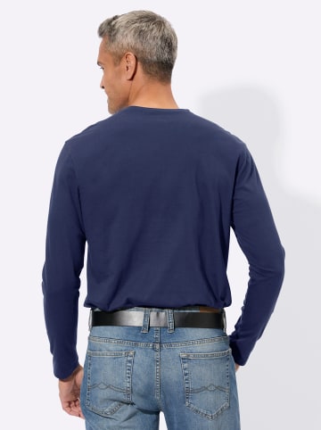 Sieh an! Rundhals-Shirt in marine