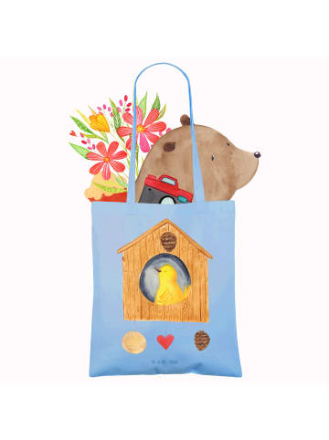 Mr. & Mrs. Panda Shopper Vogelhaus Home ohne Spruch in Sky Blue
