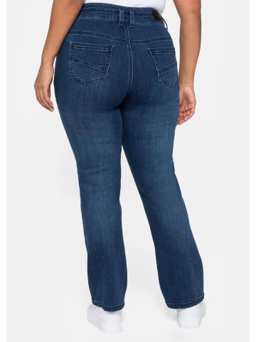 sheego Jeans in dark blue denim