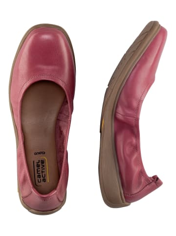 Camel Active Slipper aus echtem Leder in Fuchsia