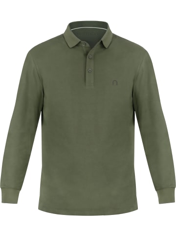 normani 3er Set Herren Langarm Poloshirt Lyroe in Beige/Oliv/Navy