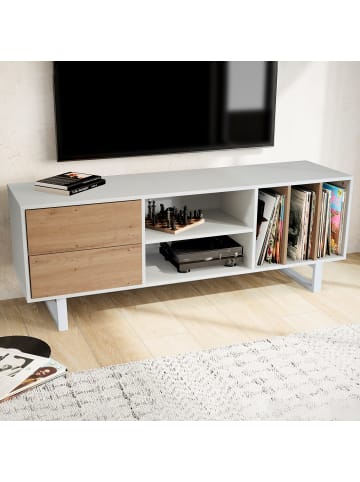 FineBuy TV- und Lowboards in Weiß / Spanplatte / 150x40x55