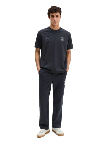 Marc O'Polo MOP Club '67 Football T-Shirt, Heavy Jersey, Oversize in Dark Navy
