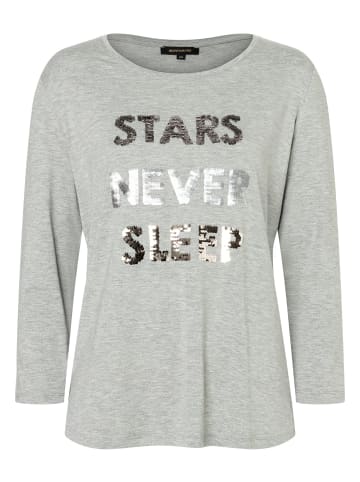 More & More Rundhalsshirt in silvergrey melange