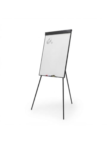 relaxdays Flipchart Whiteboard in Schwarz - (B)70 x (H)100 cm