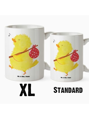 Mr. & Mrs. Panda XL Tasse Küken Wander ohne Spruch in Weiß