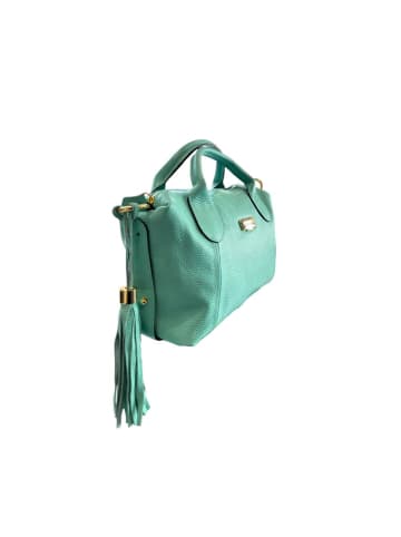 Baldinini Trend Türkis Rindsleder Handtasche