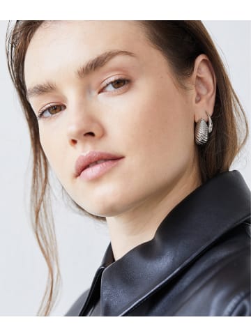 Echtzeit Ohrringe The Organic Drop in silber