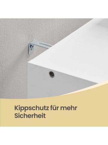VASAGLE Standregal Custos in Weiß - (B)65.5 x (H)161.5 x (T)30 cm