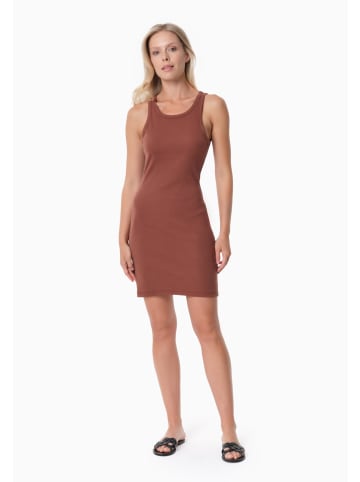 Organication Minikleid "DERREN" in Kaffeebraun