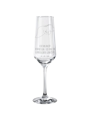 Mr. & Mrs. Panda Sektglas Seekuh Chillen mit Spruch in Transparent