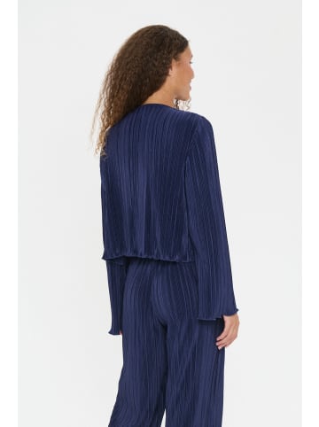 SAINT TROPEZ Strickjacke ZuniSZ Gerade Passform in Eclipse