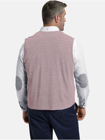 Charles Colby Sweatweste DUKE DAVYN in rot melange