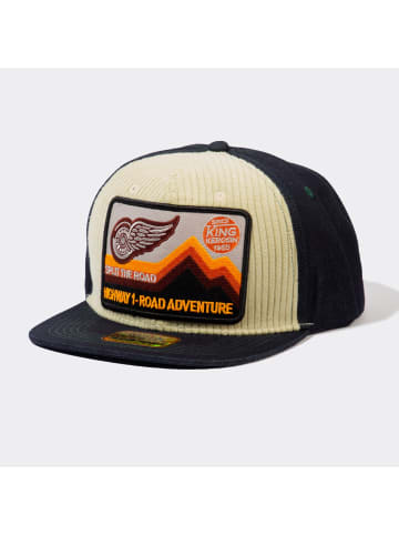 King Kerosin King Kerosin Snapback Cap mit Cord-Front Road Adventure in beige