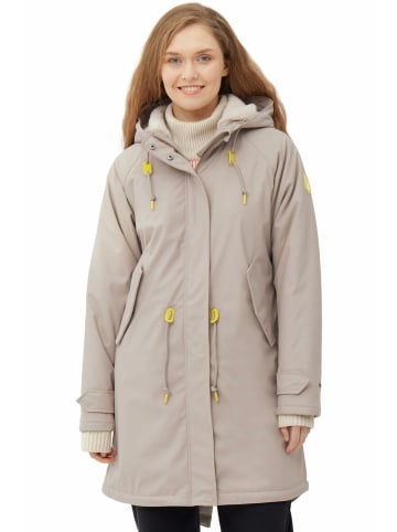 Derbe Parka für Damen in beige