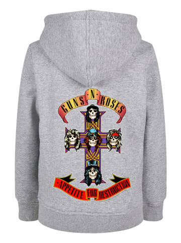 F4NT4STIC Basic Kids Hoodie Guns 'n' Roses Appetite For Destruction in heathergrey