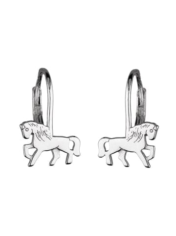 schmuck23 Silber Ohrringe 925 Pferd 1,0 cm x 1,0 cm