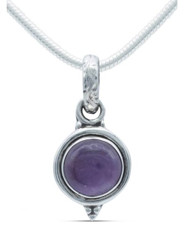 mantraroma 925er Silber - Ketten (L) 11 x (B) 24 mm mit Amethyst