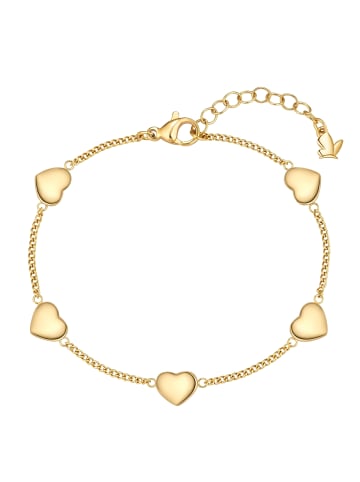 Glanzstücke München Armband Herz aus Edelstahl in gelbgold