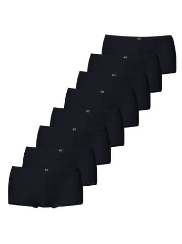 H.I.S Pantys 8er Pack in Schwarz