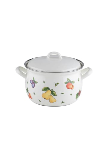 Riess Fleischtopf mit Deckel Country Fruit Garden in Schwarz
